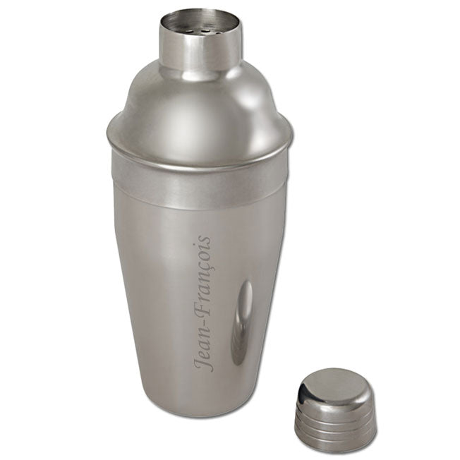 Un shaker personnalisé avec votre prénom gravé pour sublimer vos cocktails. Cadeau original et durable, à personnaliser en ligne.