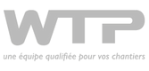 Logo de l'entreprise WTP, spécialisée dans les chantiers professionnels, partenaire client de Zephyr Pro.