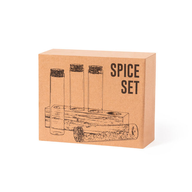 Offrez un cadeau original avec ce set à épices personnalisable. Livré dans une jolie boîte kraft, prêt à offrir et à graver selon vos envies.