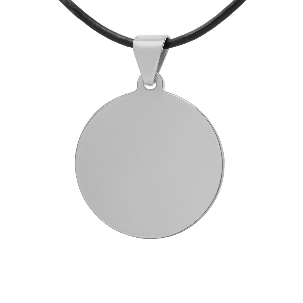 Pendentif Rond Personnalisable Or ou Argent