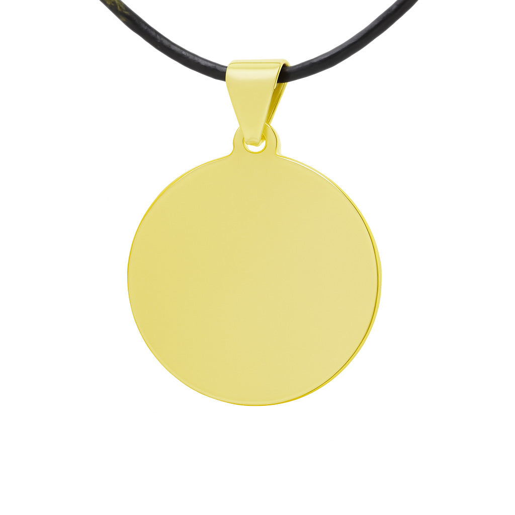 Pendentif Rond Personnalisable Or ou Argent