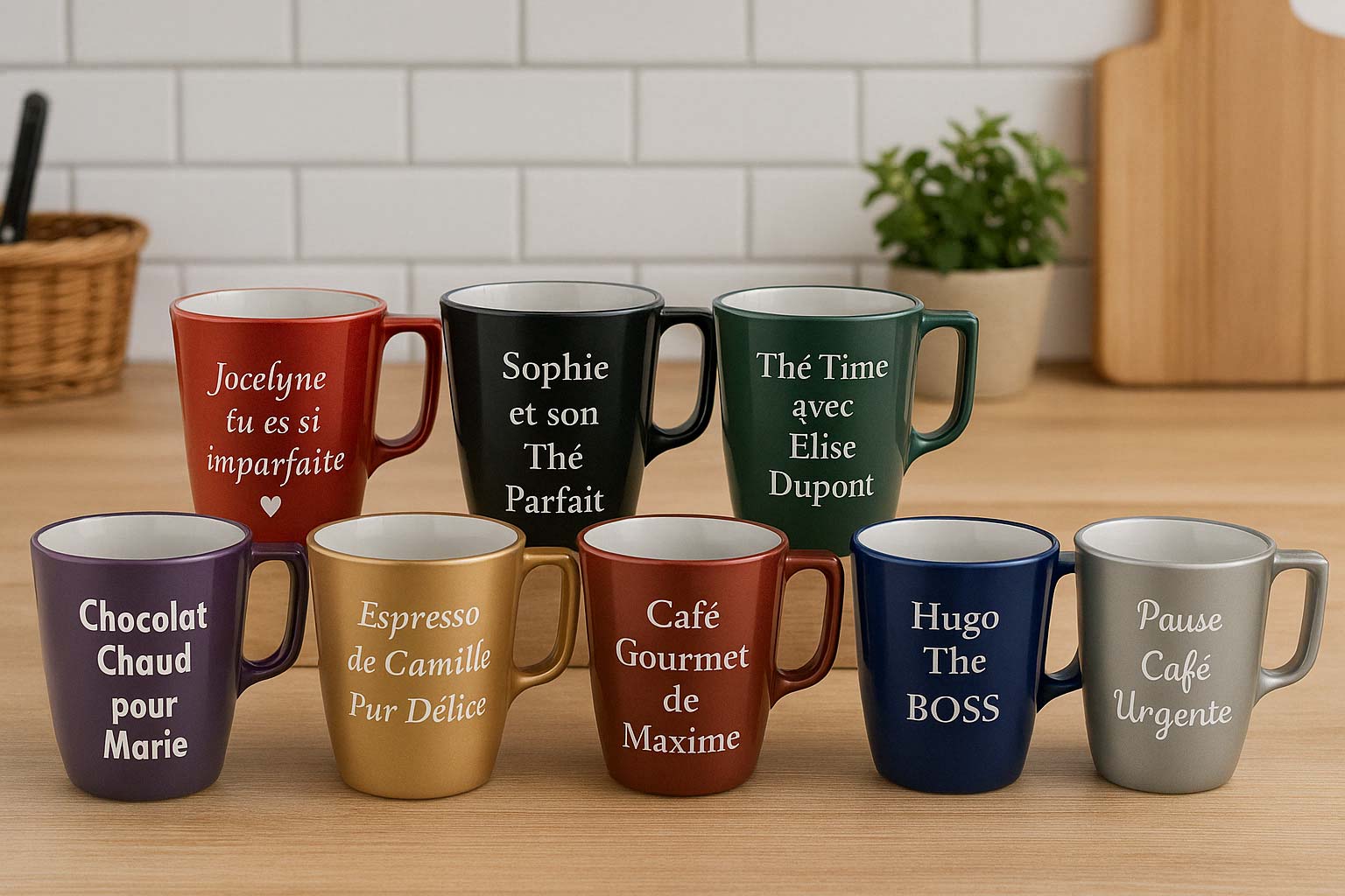 Créez Votre Ensemble de Mugs Personnalisés avec Zephyr Paris