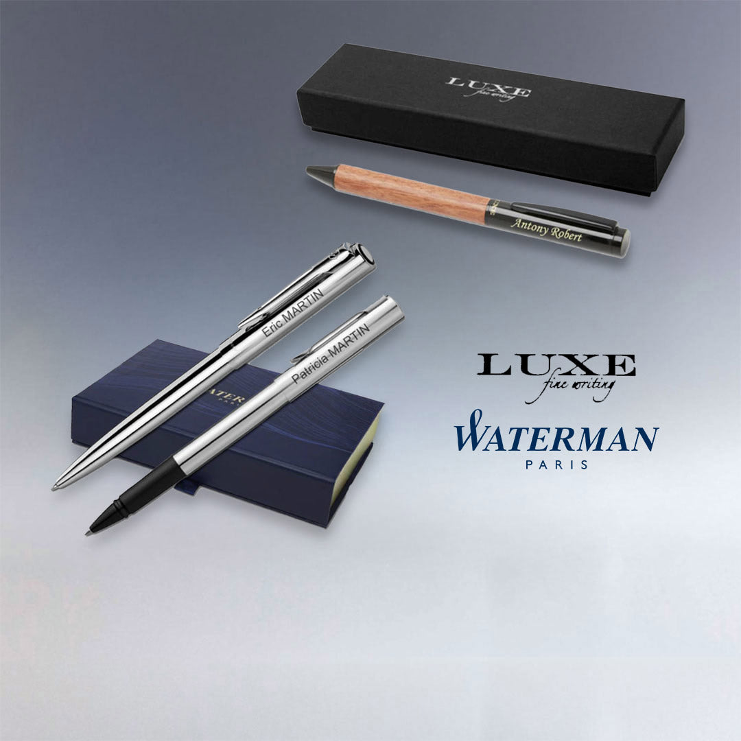 Offrez des stylos personnalisés gravés avec soin. Cadeaux élégants pour entreprises, événements ou occasions spéciales, disponibles en ligne chez Zephyr Paris.