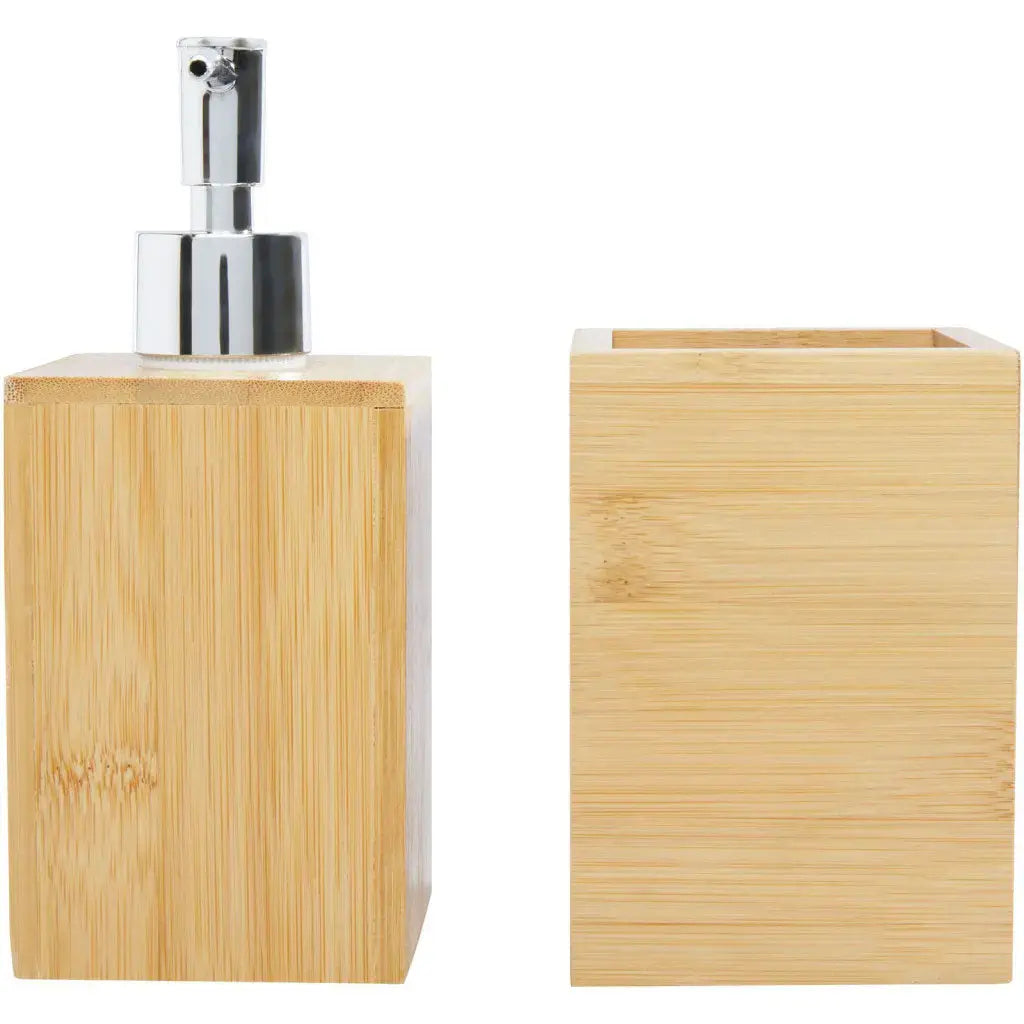 Ensemble de salle de bains en bambou personnalisé – 3 pièces Zephyr Paris