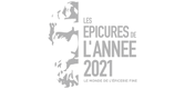 Logo du concours gastronomique Les Épicures de l’Année 2021, ayant fait appel à Zephyr Pro pour ses trophées.