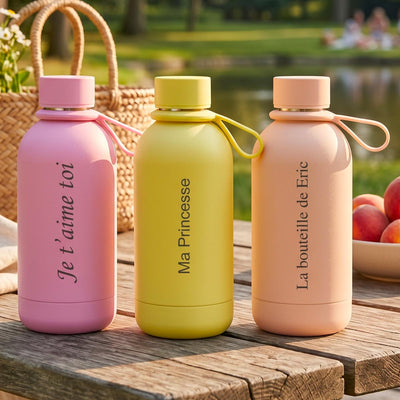 Bouteille isotherme Blush 500 ml à personnaliser – Intérieur céramique