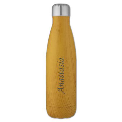 Bouteille Isotherme Imitation Bois 500 ml Personnalisable