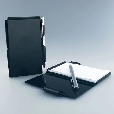 Bloc Notes Métal Personnalisable avec Stylo Zephyr Paris