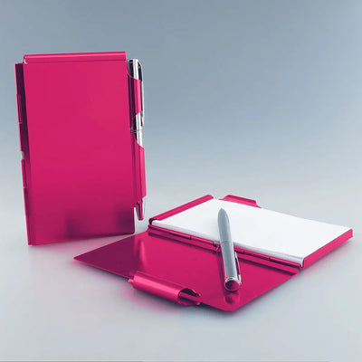 Bloc Notes Métal Personnalisable avec Stylo Zephyr Paris
