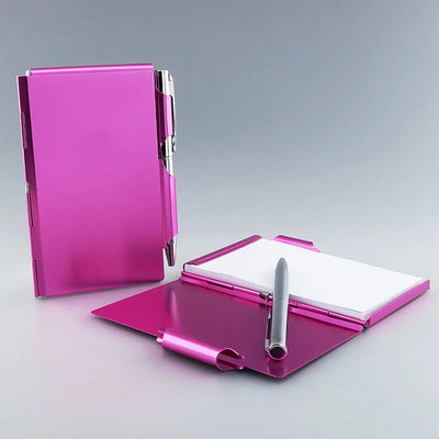 Bloc Notes Métal Personnalisable avec Stylo Zephyr Paris