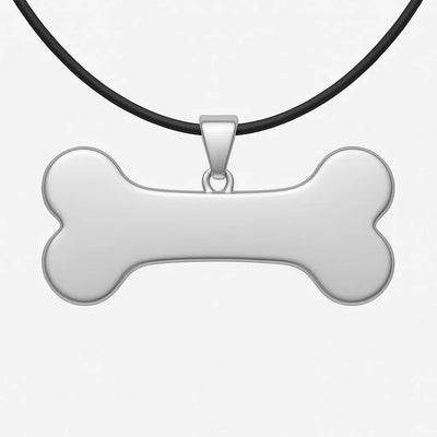 Pendentif Os Personnalisable pour Chien – Argenté ou Doré