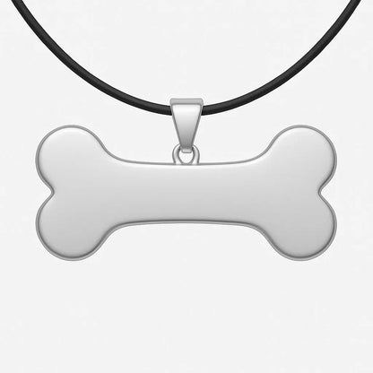 Pendentif Os Personnalisable pour Chien – Argenté ou Doré