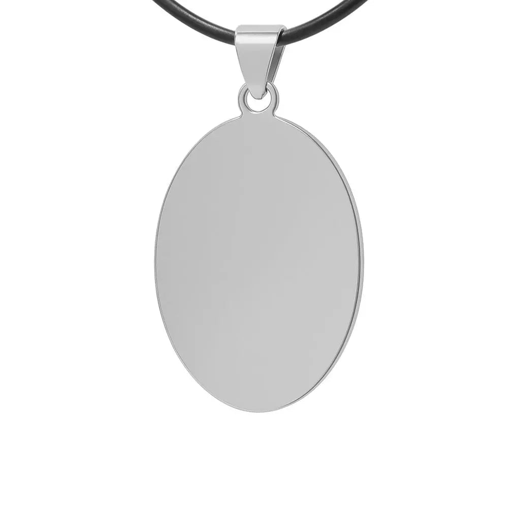 Pendentif Ovale Personnalisable Doré