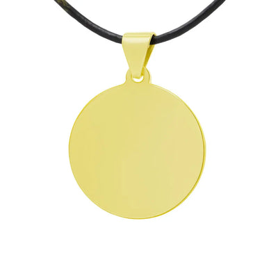 Pendentif Rond Personnalisable Or ou Argent Zephyr Paris