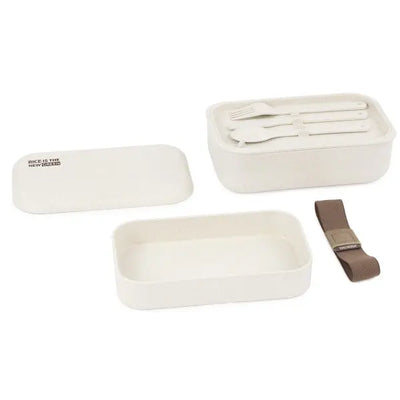 Lunchbox écologique à personnaliser avec votre texte. Compacte et pratique, elle contient ses couverts et s’emporte partout. Idéal comme cadeau personnalisé.