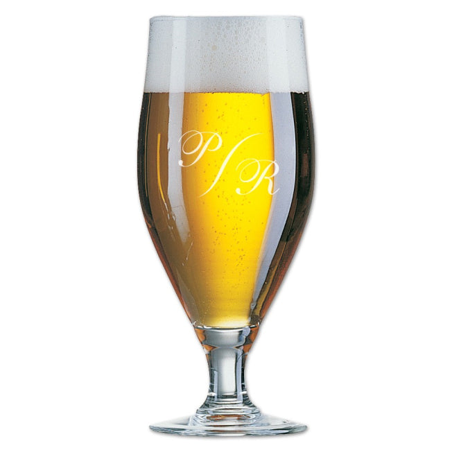 Verre à bière 50 cl personnalisé avec monogramme – une idée de cadeau original et élégant pour les amateurs de bière.