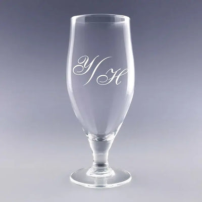 Verre à bière personnalisé 50 cl avec monogramme gravé – un cadeau élégant et raffiné à offrir pour toutes les occasions.